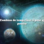 Question : Combien de temps faut-il pour que le coton pousse